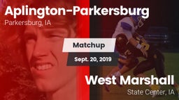 Matchup: Aplington-Parkersbur vs. West Marshall  2019