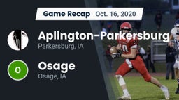 Recap: Aplington-Parkersburg  vs. Osage  2020