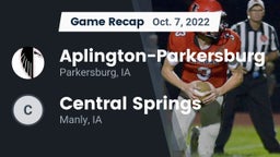 Recap: Aplington-Parkersburg  vs. Central Springs  2022