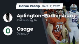 Recap: Aplington-Parkersburg  vs. Osage  2022