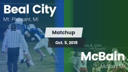 Matchup: Beal City High vs. McBain  2018