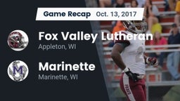 Recap: Fox Valley Lutheran  vs. Marinette  2017
