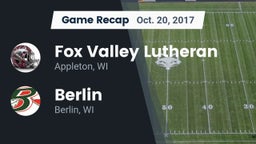 Recap: Fox Valley Lutheran  vs. Berlin  2017