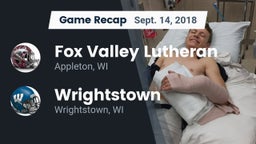 Recap: Fox Valley Lutheran  vs. Wrightstown  2018