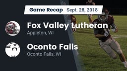 Recap: Fox Valley Lutheran  vs. Oconto Falls  2018