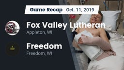 Recap: Fox Valley Lutheran  vs. Freedom  2019