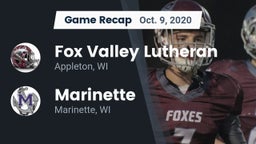 Recap: Fox Valley Lutheran  vs. Marinette  2020