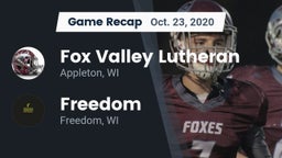 Recap: Fox Valley Lutheran  vs. Freedom  2020