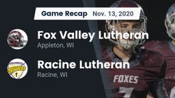 Recap: Fox Valley Lutheran  vs. Racine Lutheran  2020
