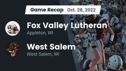 Recap: Fox Valley Lutheran  vs. West Salem  2022