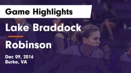 Lake Braddock  vs Robinson  Game Highlights - Dec 09, 2016
