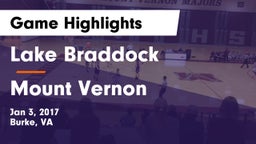 Lake Braddock  vs Mount Vernon  Game Highlights - Jan 3, 2017