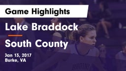 Lake Braddock  vs South County  Game Highlights - Jan 13, 2017