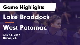 Lake Braddock  vs West Potomac  Game Highlights - Jan 31, 2017