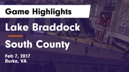 Lake Braddock  vs South County  Game Highlights - Feb 7, 2017