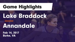 Lake Braddock  vs Annandale  Game Highlights - Feb 14, 2017