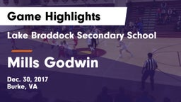 Lake Braddock Secondary School vs Mills Godwin Game Highlights - Dec. 30, 2017