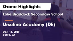 Lake Braddock Secondary School vs Ursuline Academy (DE) Game Highlights - Dec. 14, 2019
