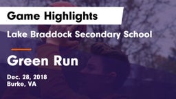 Lake Braddock Secondary School vs Green Run  Game Highlights - Dec. 28, 2018