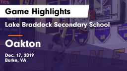 Lake Braddock Secondary School vs Oakton  Game Highlights - Dec. 17, 2019