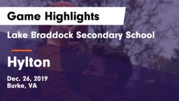 Lake Braddock Secondary School vs Hylton  Game Highlights - Dec. 26, 2019