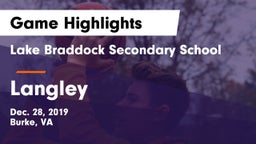 Lake Braddock Secondary School vs Langley  Game Highlights - Dec. 28, 2019