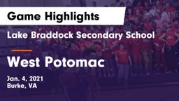 Lake Braddock Secondary School vs West Potomac  Game Highlights - Jan. 4, 2021