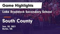 Lake Braddock Secondary School vs South County  Game Highlights - Jan. 30, 2021