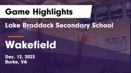 Lake Braddock Secondary School vs Wakefield  Game Highlights - Dec. 12, 2023