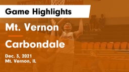 Mt. Vernon  vs Carbondale  Game Highlights - Dec. 3, 2021