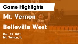 Mt. Vernon  vs Belleville West  Game Highlights - Dec. 28, 2021