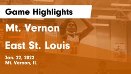 Mt. Vernon  vs East St. Louis  Game Highlights - Jan. 22, 2022