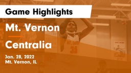 Mt. Vernon  vs Centralia  Game Highlights - Jan. 28, 2022