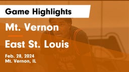 Mt. Vernon  vs East St. Louis  Game Highlights - Feb. 28, 2024