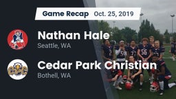 Recap: Nathan Hale  vs. Cedar Park Christian  2019