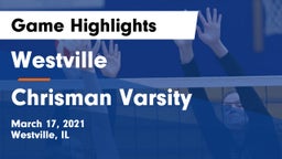 Westville  vs Chrisman Varsity Game Highlights - March 17, 2021