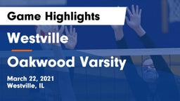 Westville  vs Oakwood Varsity Game Highlights - March 22, 2021
