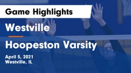 Westville  vs Hoopeston Varsity Game Highlights - April 5, 2021