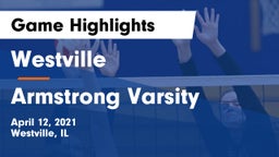 Westville  vs Armstrong Varsity Game Highlights - April 12, 2021