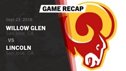 Recap: Willow Glen  vs. Lincoln  2016