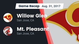 Recap: Willow Glen  vs. Mt. Pleasant  2017