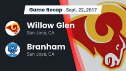 Recap: Willow Glen  vs. Branham  2017