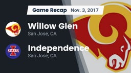 Recap: Willow Glen  vs. Independence  2017