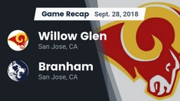 Recap: Willow Glen  vs. Branham  2018