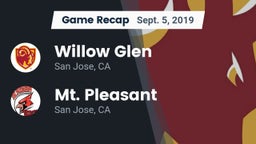 Recap: Willow Glen  vs. Mt. Pleasant  2019