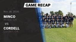 Recap: Minco  vs. Cordell  2016