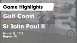 Gulf Coast  vs St John Paul II Game Highlights - March 18, 2022