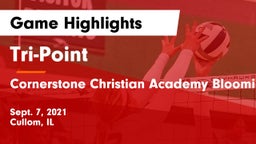 Tri-Point  vs Cornerstone Christian Academy Bloomington Game Highlights - Sept. 7, 2021