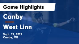 Canby  vs West Linn Game Highlights - Sept. 22, 2022