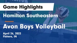 Hamilton Southeastern  vs Avon Boys Volleyball Game Highlights - April 26, 2022